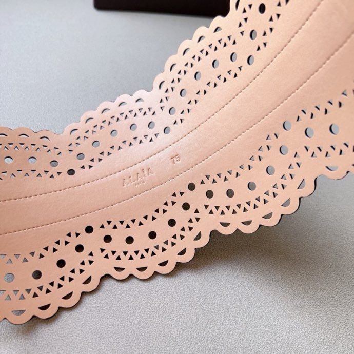 Пояс кожаный 7 см фото 4