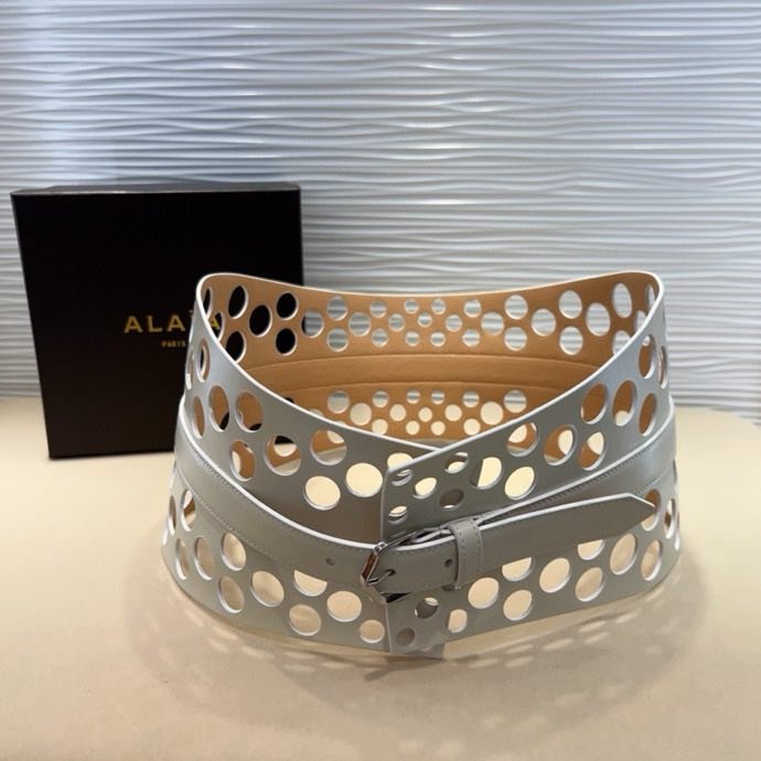 Пояс кожаный 7 см фото 5