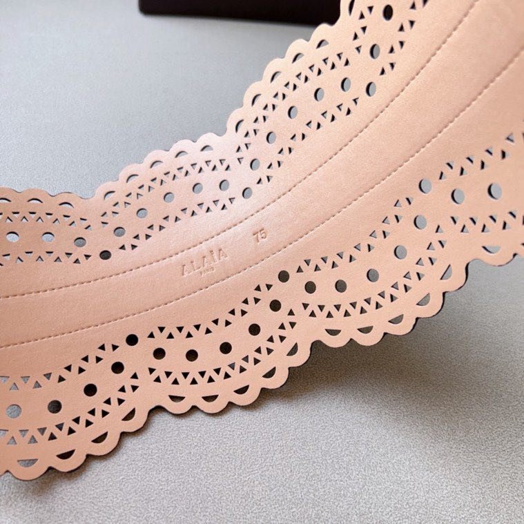 Пояс кожаный 7 см фото 5