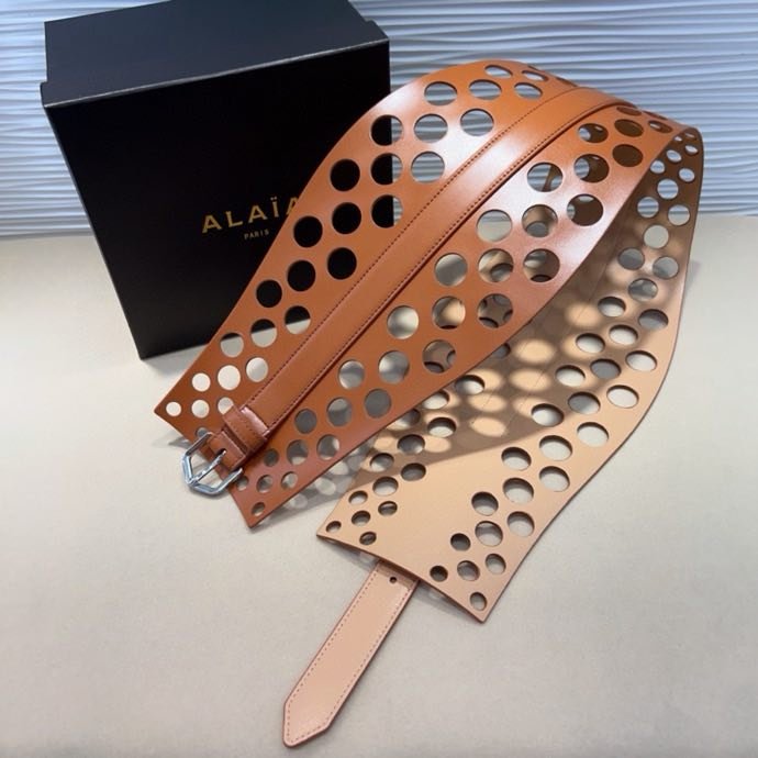 Пояс кожаный 7 см фото 5