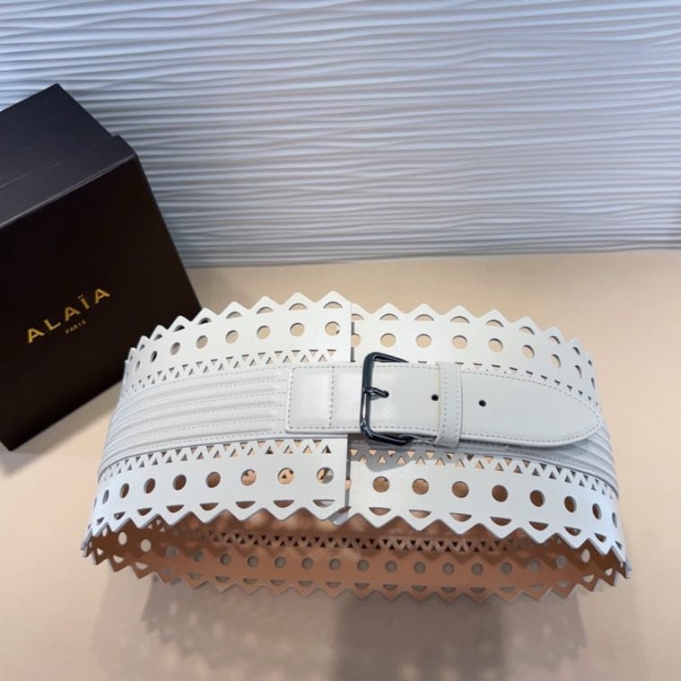 Пояс кожаный 7 см фото 5