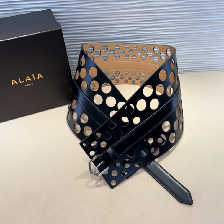 Пояс кожаный 7 см фото 6