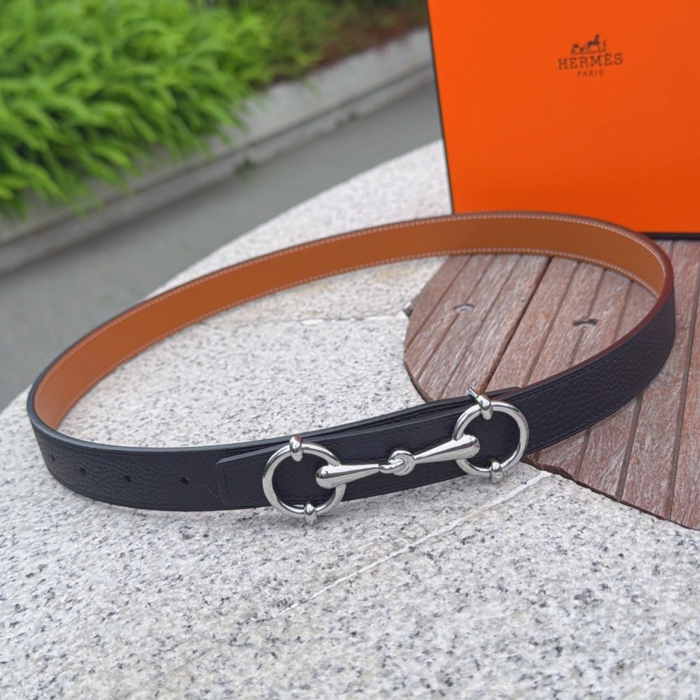 Belt leather female 2.5 cm