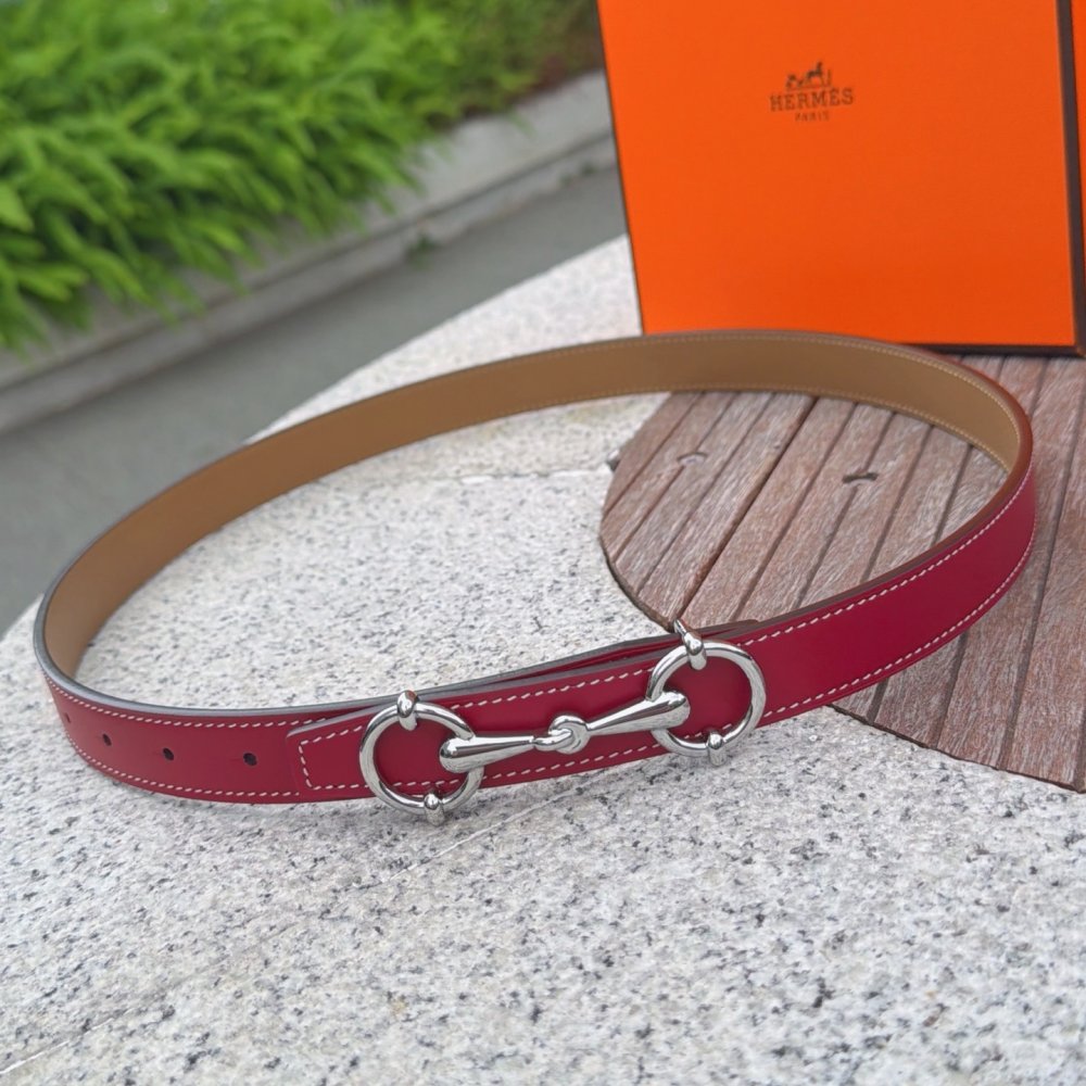 Belt leather female 2.5 cm