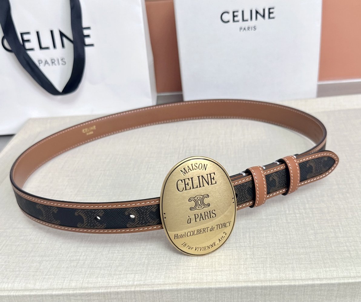 Belt leather female 2.5 cm