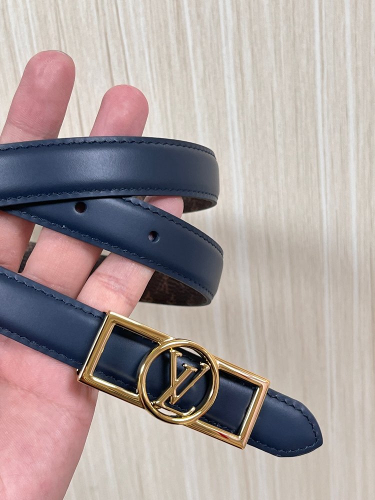 Belt leather female 2 cm