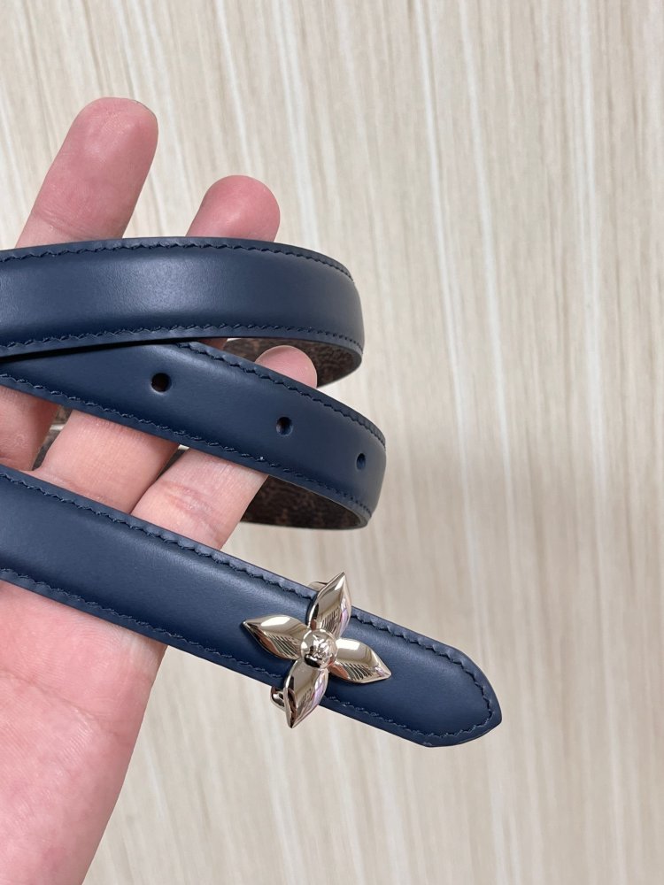 Belt leather female 2 cm