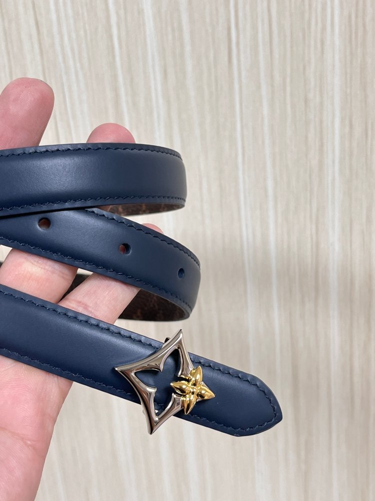 Belt leather female 2 cm