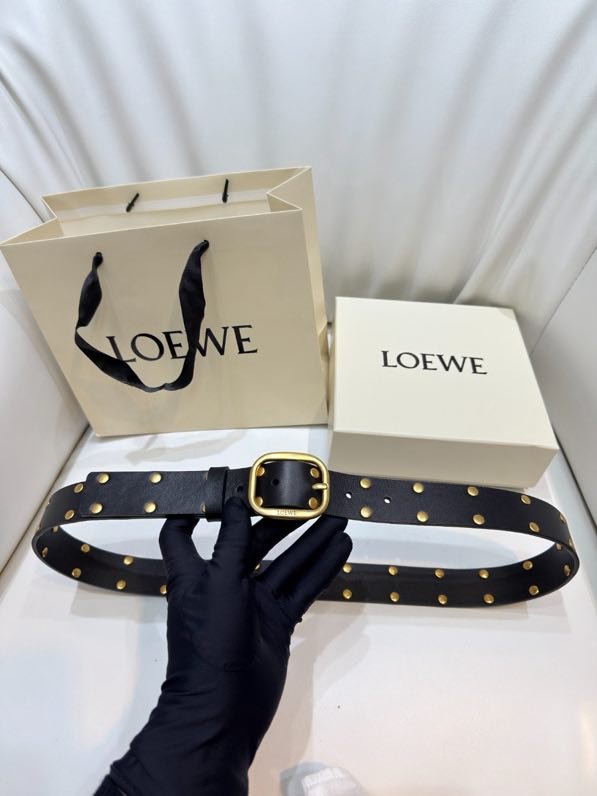Belt leather female 3 cm