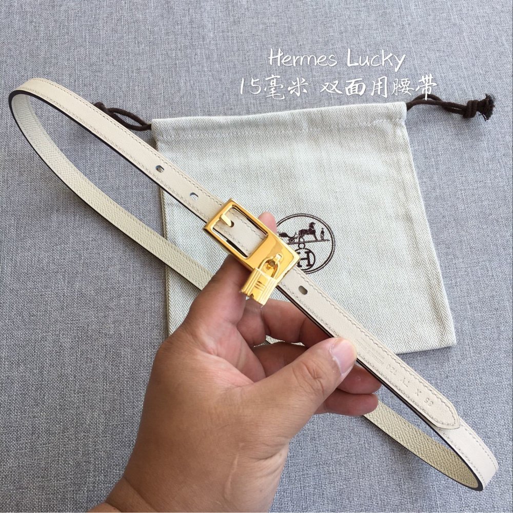 Пояс Lucky кожаный женский 1.5 см