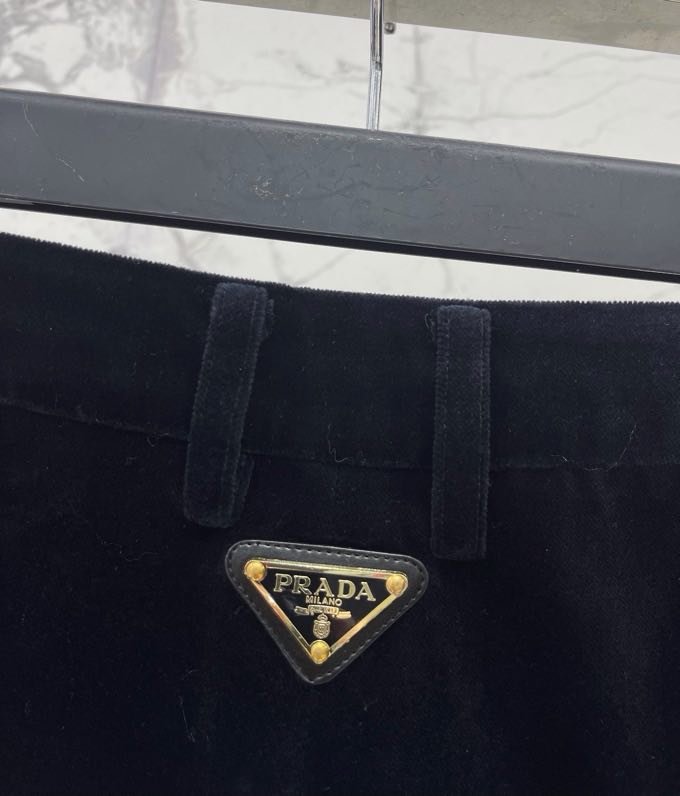 Direct pants of velvet фото 8