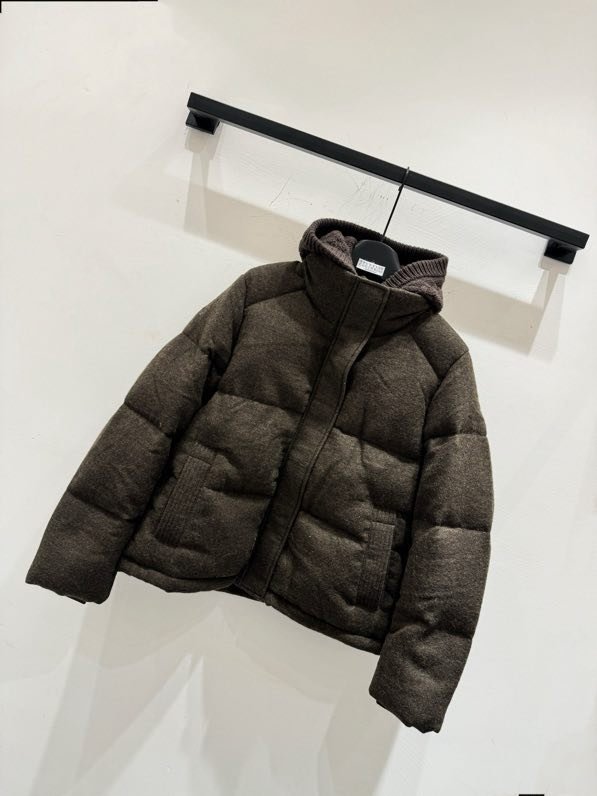 Пуховик з суміші вовни, норки і кашеміру фото 2