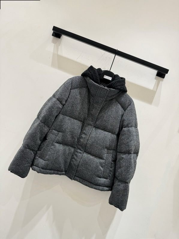 Пуховик з суміші вовни, норки і кашеміру фото 2