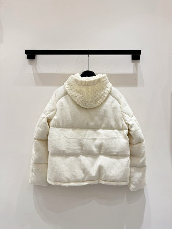 Пуховик з суміші вовни, норки і кашеміру фото 3