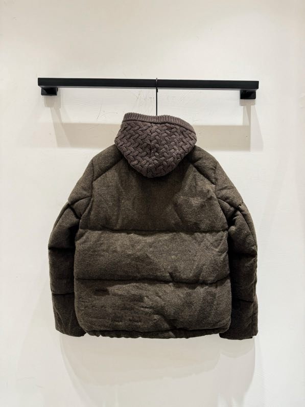 Пуховик з суміші вовни, норки і кашеміру фото 3