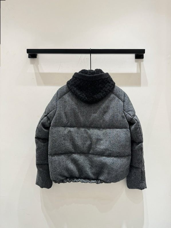 Пуховик з суміші вовни, норки і кашеміру фото 3