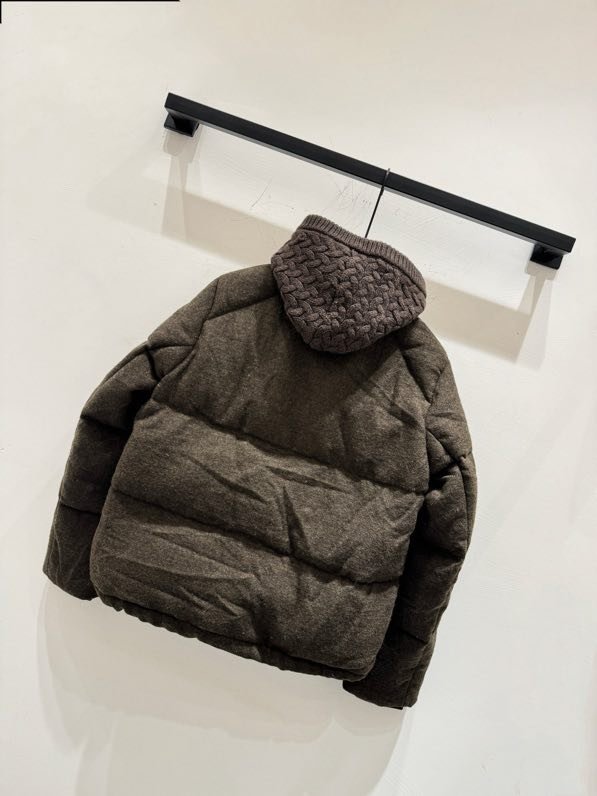 Пуховик з суміші вовни, норки і кашеміру фото 4