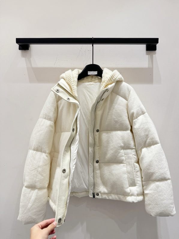 Пуховик з суміші вовни, норки і кашеміру фото 5