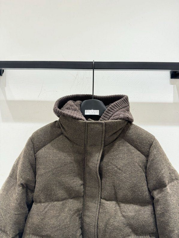 Пуховик з суміші вовни, норки і кашеміру фото 5