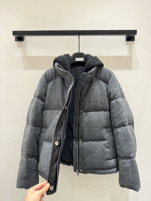 Пуховик з суміші вовни, норки і кашеміру фото 5