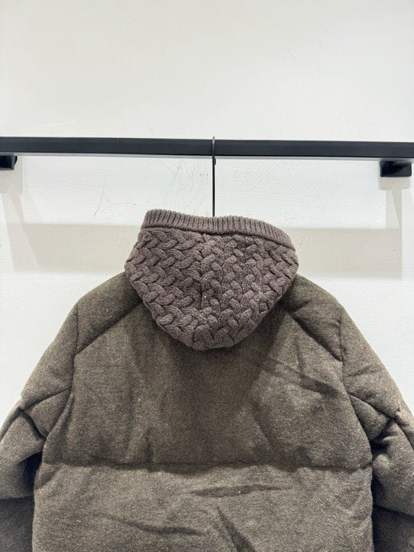 Пуховик з суміші вовни, норки і кашеміру фото 6