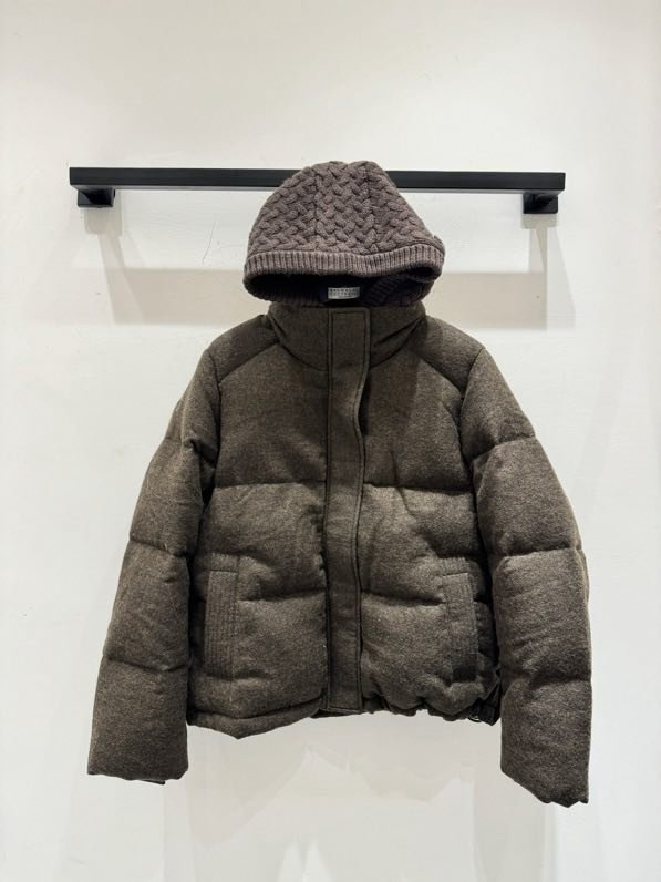Пуховик з суміші вовни, норки і кашеміру фото 7