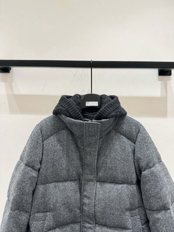 Пуховик з суміші вовни, норки і кашеміру фото 8