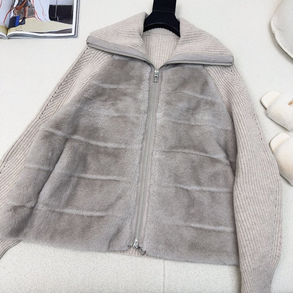 Пуховик меховой женский фото 5