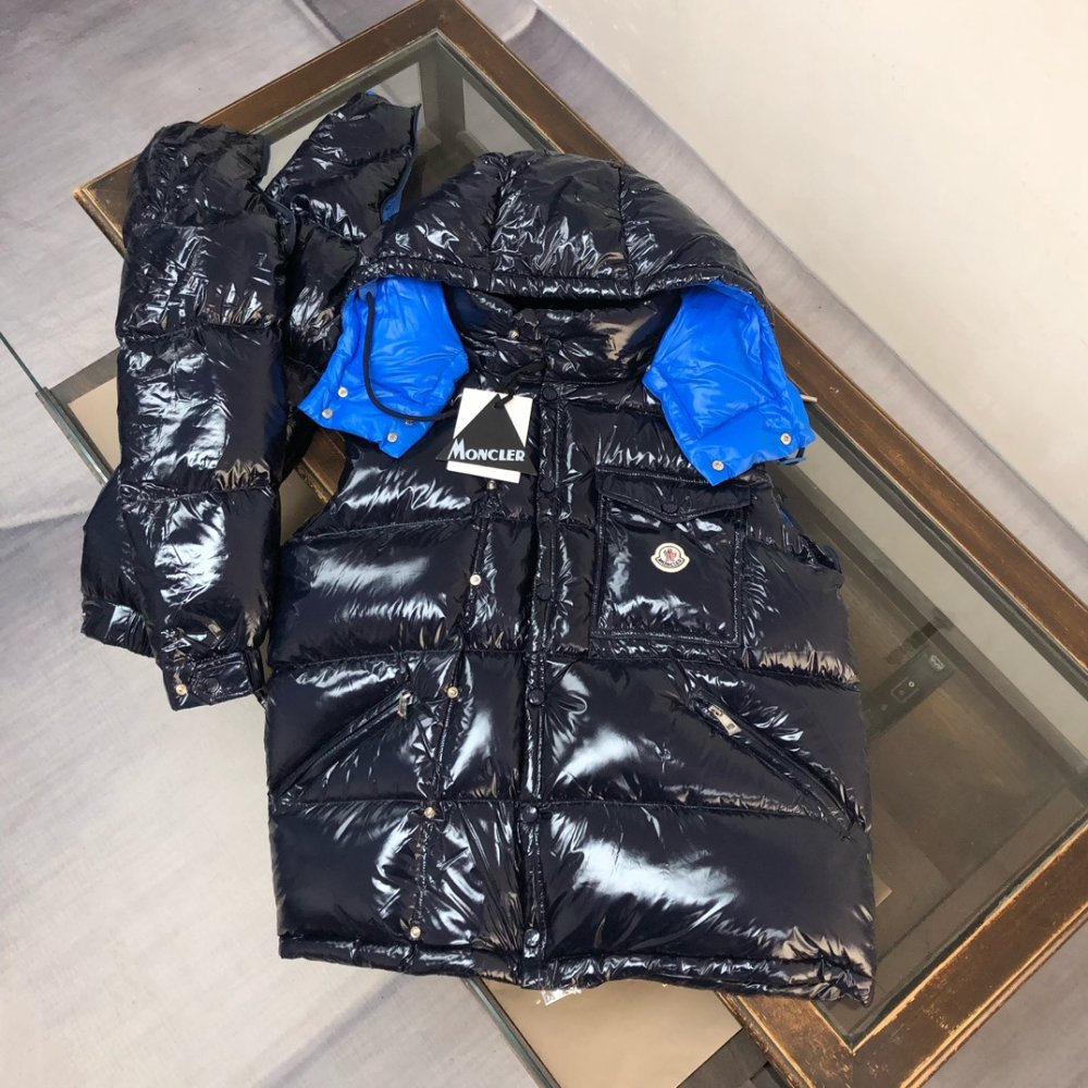 Down jacket male with removable sleeves