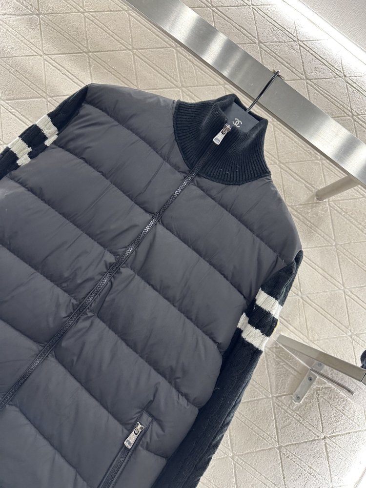 Пуховик на молнии с воротником стойкой фото 3