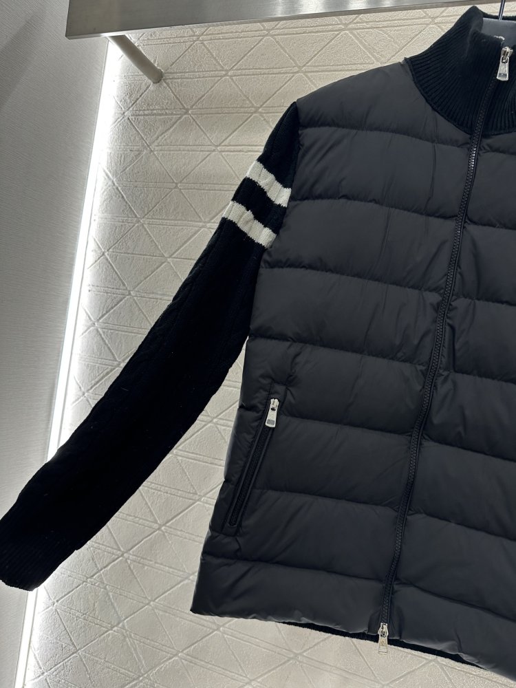 Пуховик на молнии с воротником стойкой фото 7