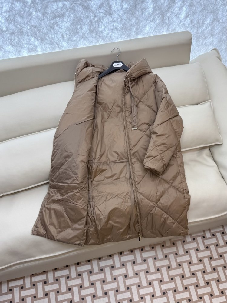 Пуховик с длинными рукавами на молнии фото 5