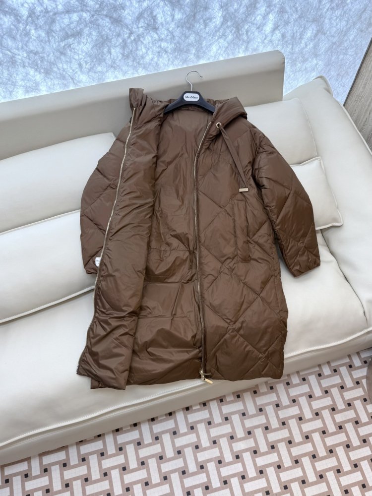 Пуховик с длинными рукавами на молнии фото 5