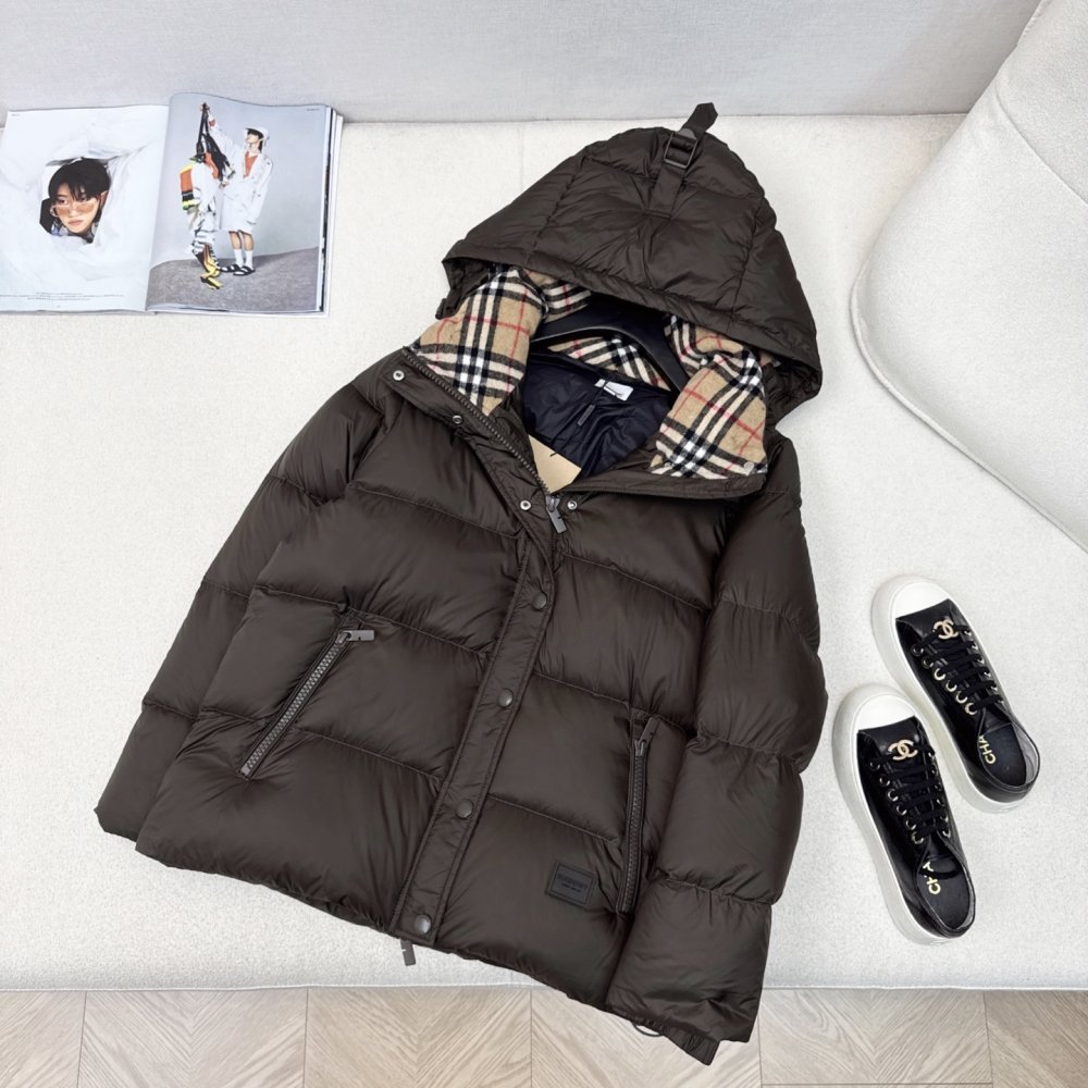 Down jacket from hood female фото 2