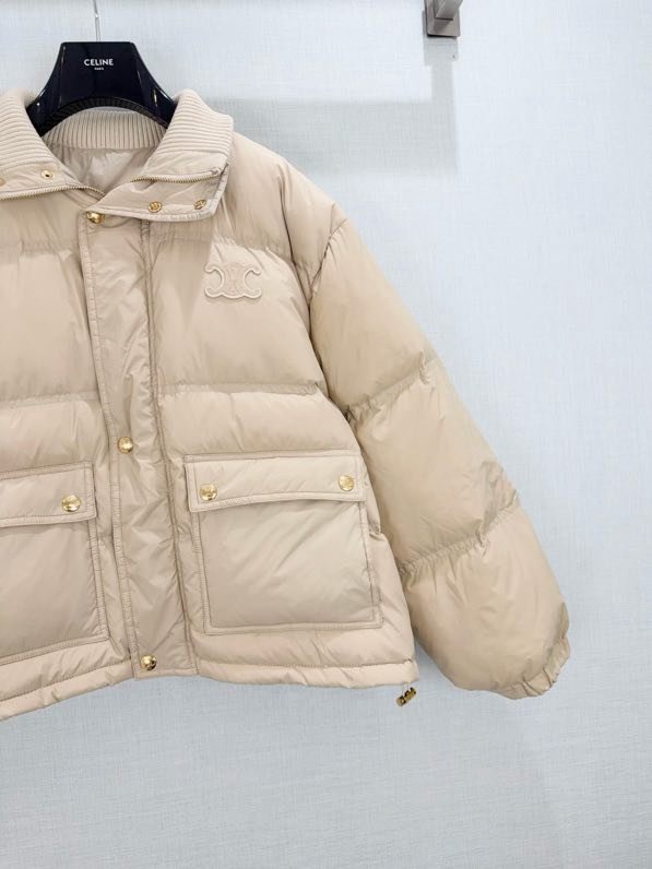 Пуховик с ребристым воротником фото 2