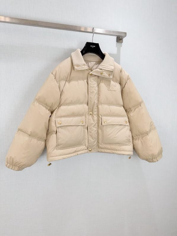 Пуховик с ребристым воротником фото 5