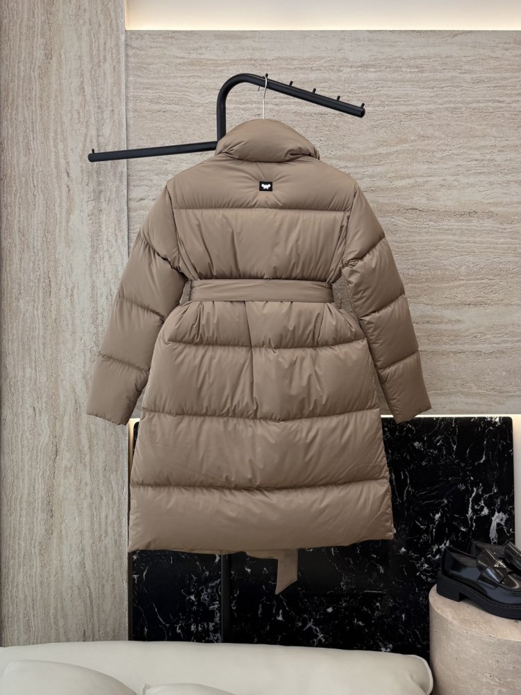 Пуховик с воротником стойкой и длинными рукавами фото 2