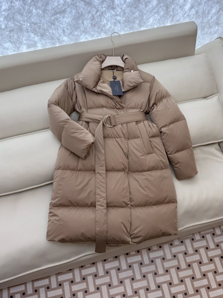 Пуховик с воротником стойкой и длинными рукавами фото 3