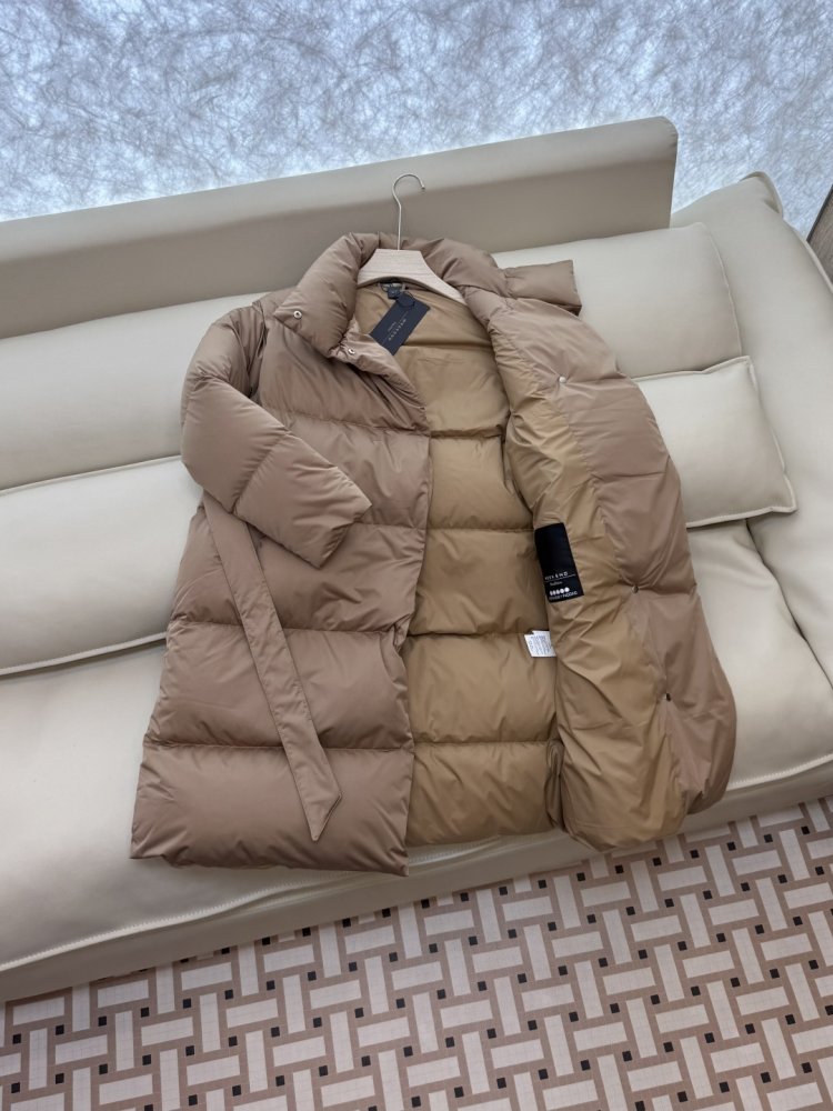 Пуховик с воротником стойкой и длинными рукавами фото 4