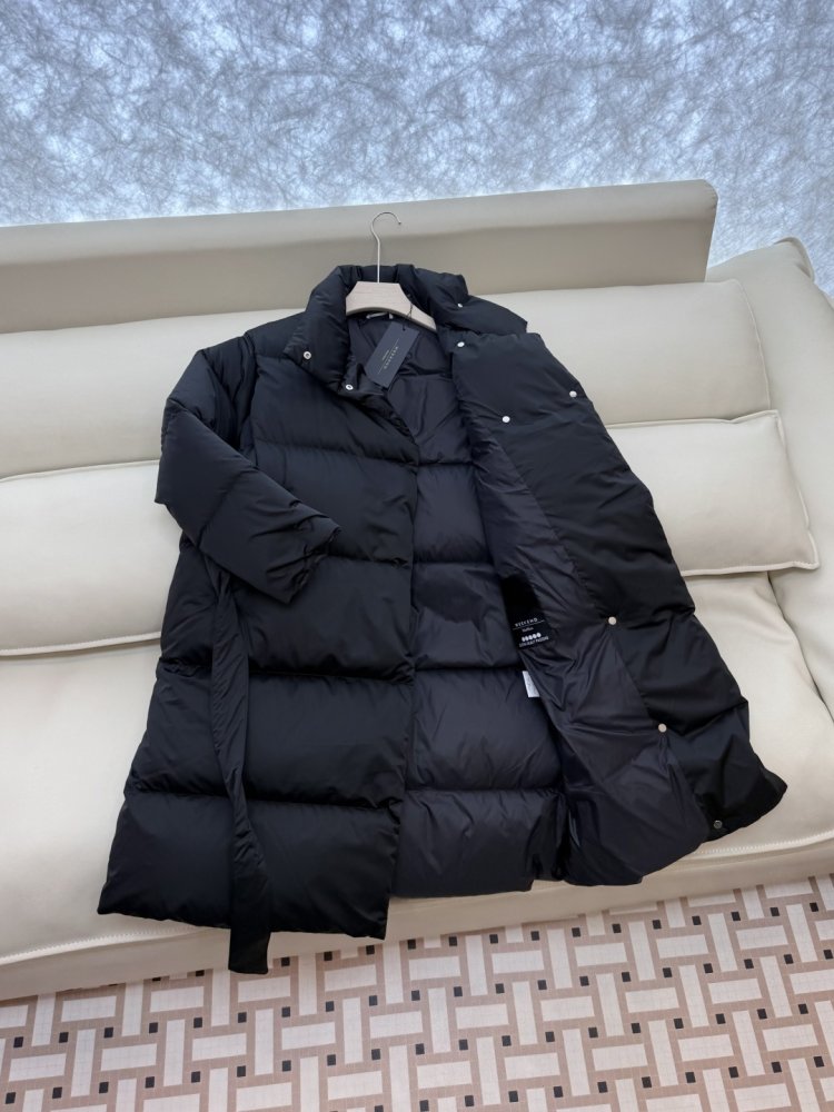 Пуховик с воротником стойкой и длинными рукавами фото 4