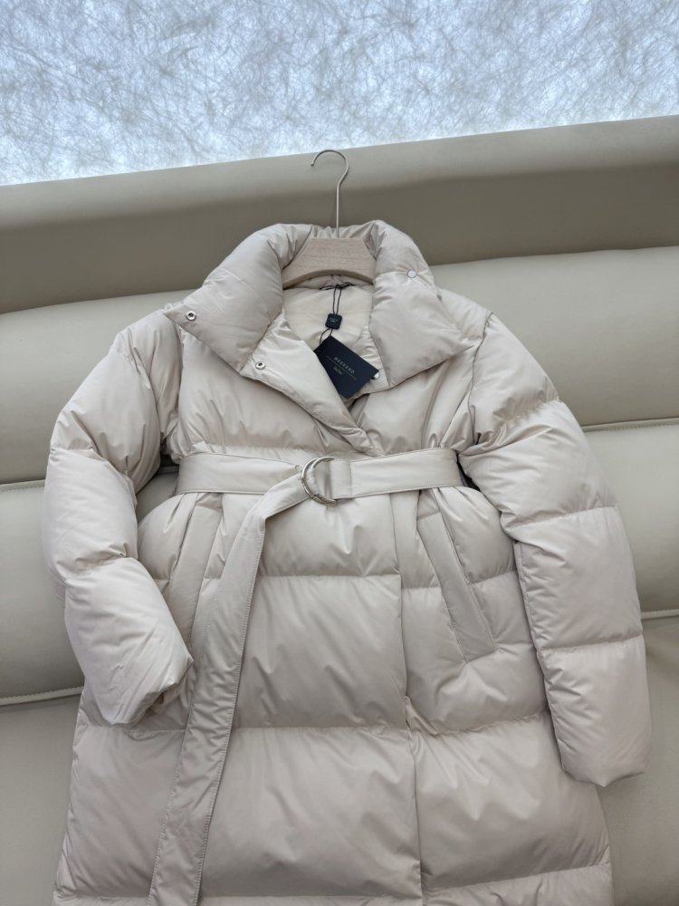 Пуховик з коміром стійкою і довгими рукавами фото 6