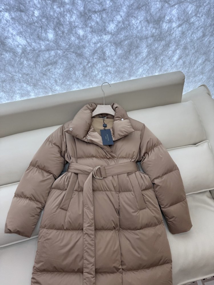 Пуховик с воротником стойкой и длинными рукавами фото 6