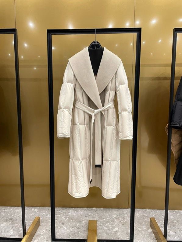 Down jacket female Ivory White