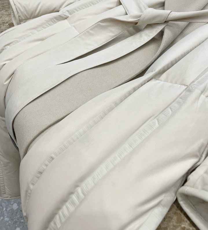 Down jacket female Ivory White фото 8