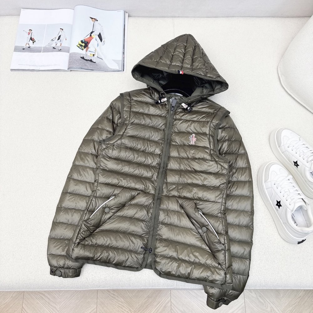 Пуховик женский со съемными рукавами