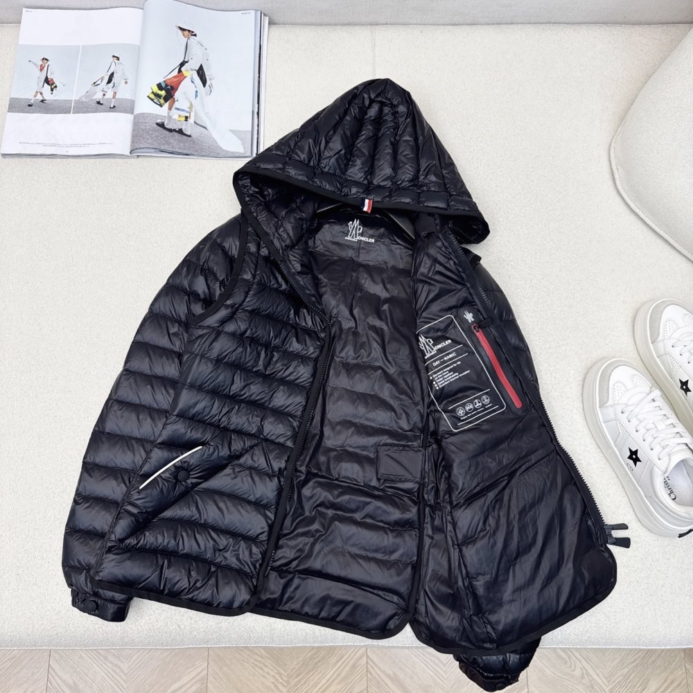 Down jacket female with removable sleeves фото 7