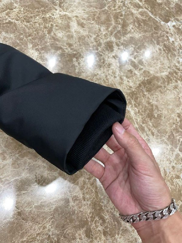 Пуховое пальто с плетением из норки фото 6