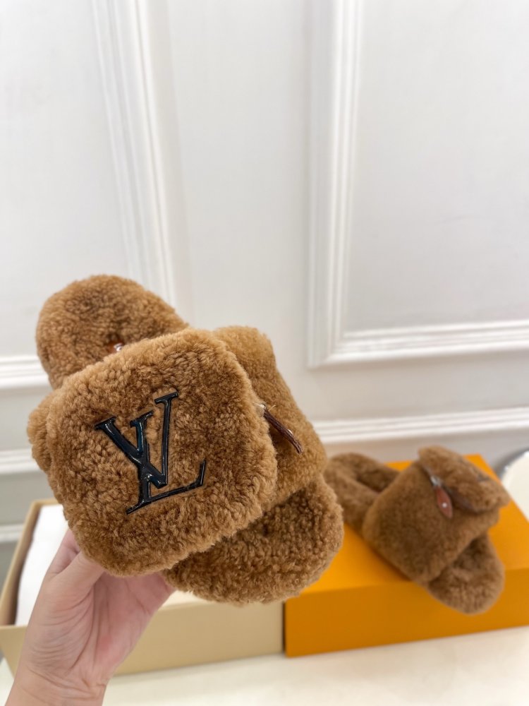 Пушистые меховые тапочки фото 5