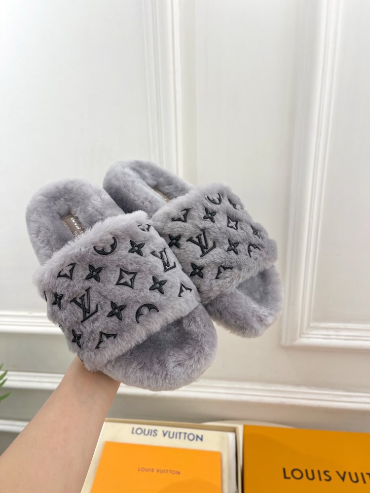 Пушистые меховые тапочки фото 5