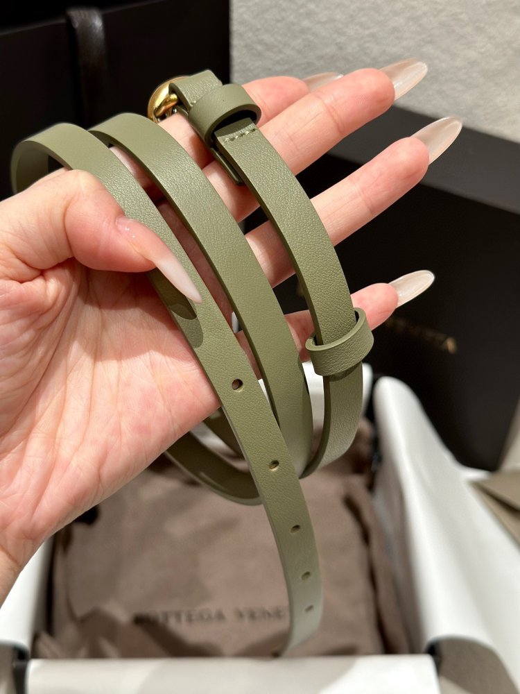 Ремень Bottega Veneta Knot женский кожаный 1.5 см фото 2